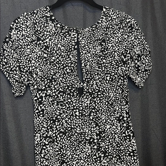 Free People Dress Black & White with decorative buttons down one side. Size 4 - Picture 9 of 15
